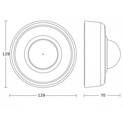 Steinel 087760 - Udendørs bevægelsessensor MD-24 ECO COM1 360° IP54 hvid