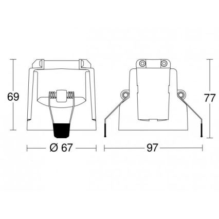 Steinel 087777 - Bevægelsessensor indbygget MD-24 ECO COM1 360° hvid