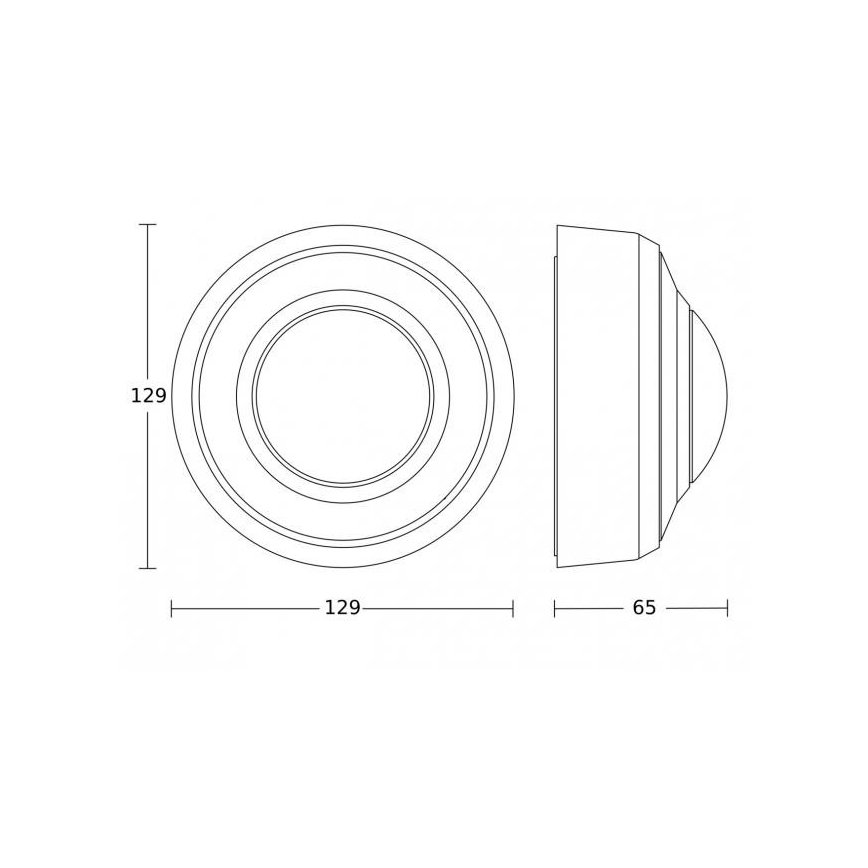 Steinel 087944 - Udendørs bevægelsessensor med tilstedeværelsessensor PD-8 ECO KNX 360° IP54 sort