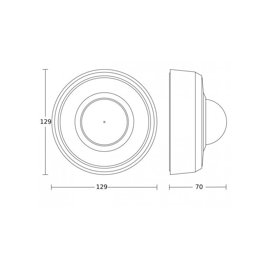 Steinel 088231 - Udendørs bevægelsessensor med bevægelsessensor PD-24 ECO DALI-2 360° IP54 hvid