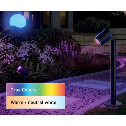 Steinel 089320 - LED RGBW udendørs lampe med sensor LED/7,9W/24V IP65