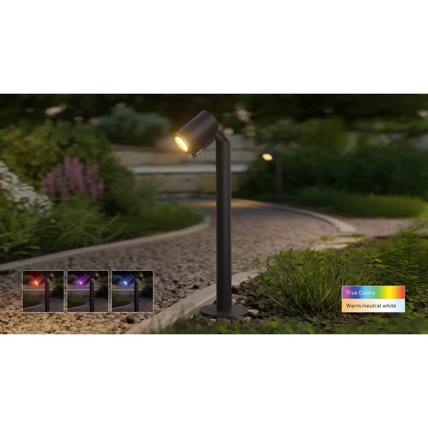 Steinel 089320 - LED RGBW udendørs lampe med sensor LED/7,9W/24V IP65