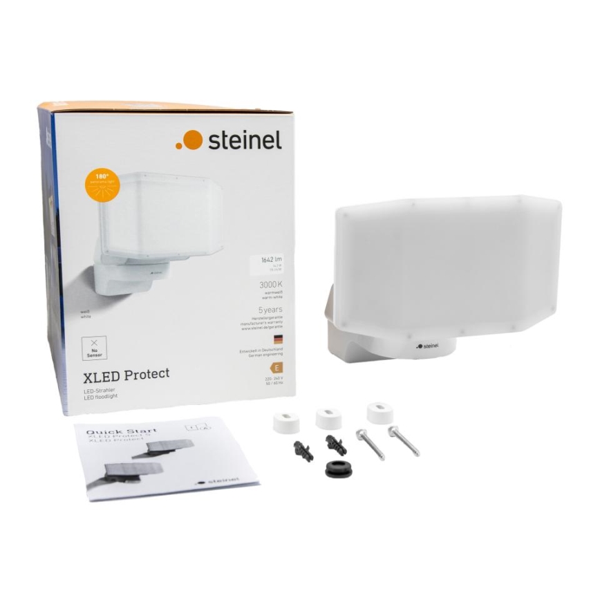 Steinel 090005 - LED projektør XLED PROTECT LED/13,6W/230V 3000K IP54 hvid