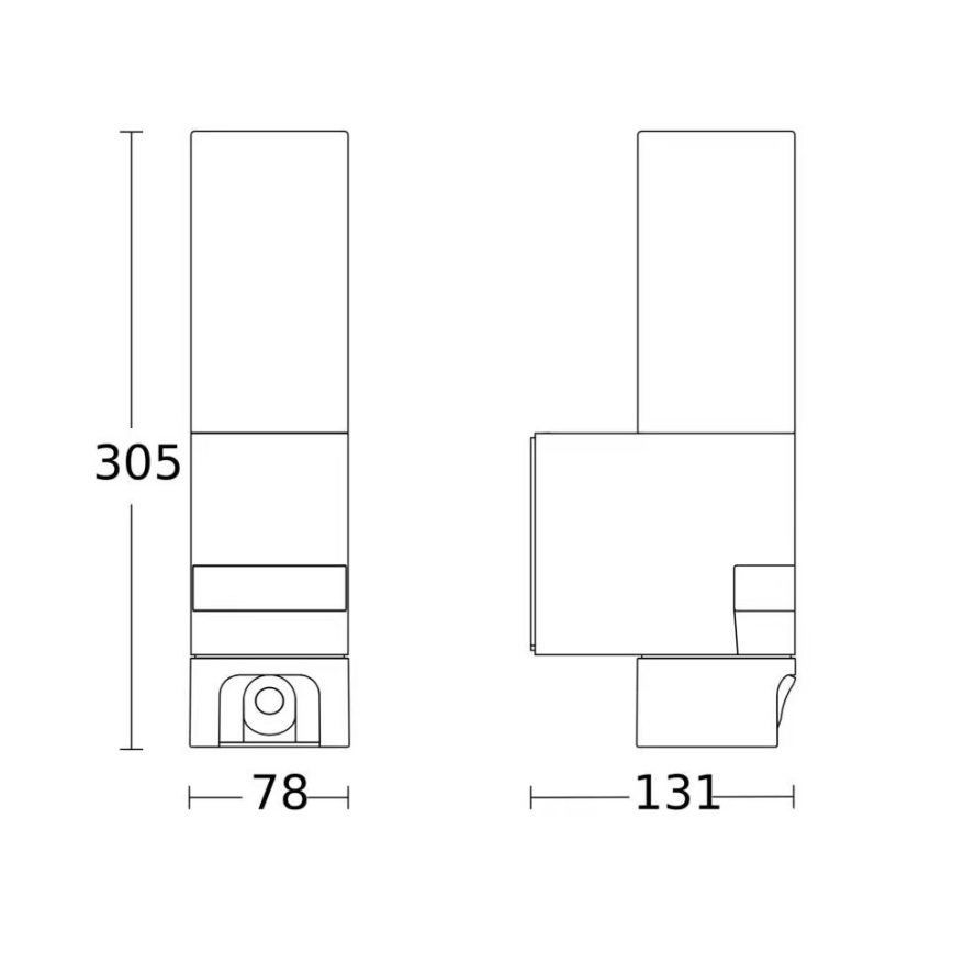 Steinel 092597 - LED udendørsarmatur med sensor og kamera L 620 LED/13,5W/230V IP44
