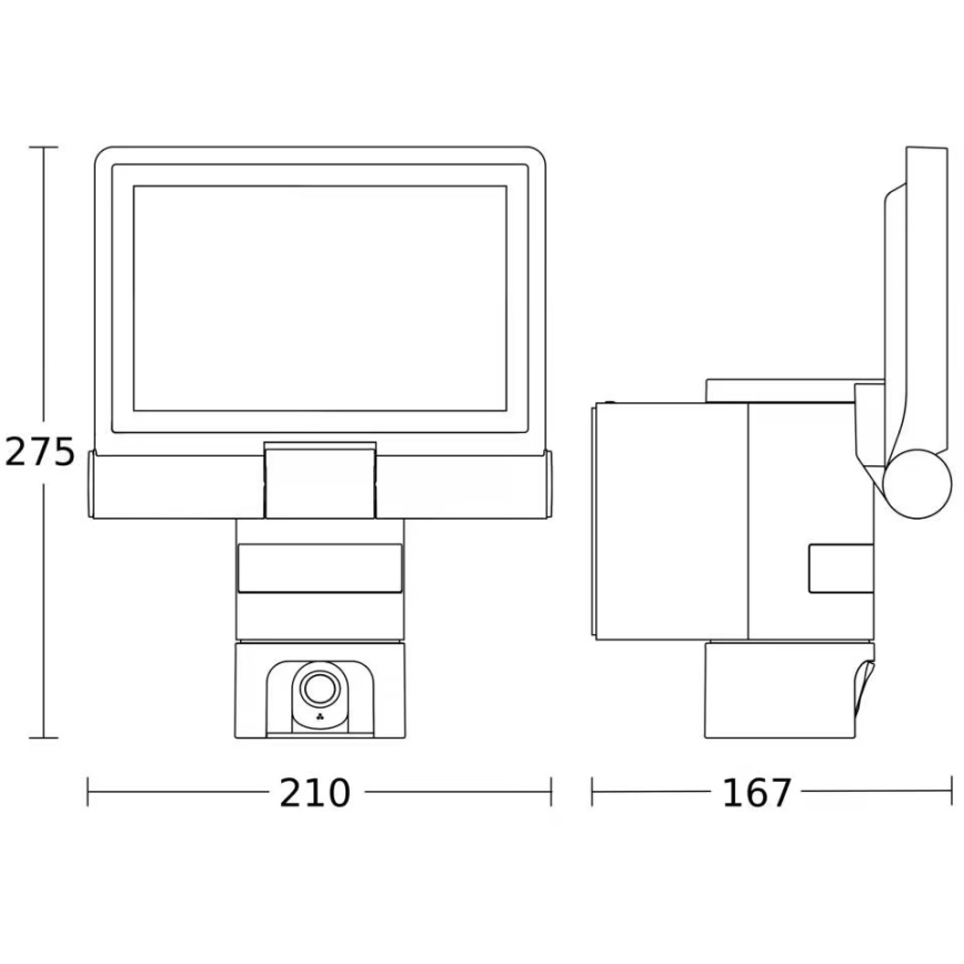 Steinel 092603 - LED-projektør med sensor og kamera LED/21W/230V IP44