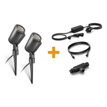 Steinel 093907 - Startpakke LED RGBW 2x udendørslampe LED/7,8W/24V IP65