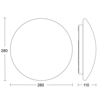 STEINEL 56032 - LED badeværelseslampe med sensor RS PRO LED/9,5W/230V IP54