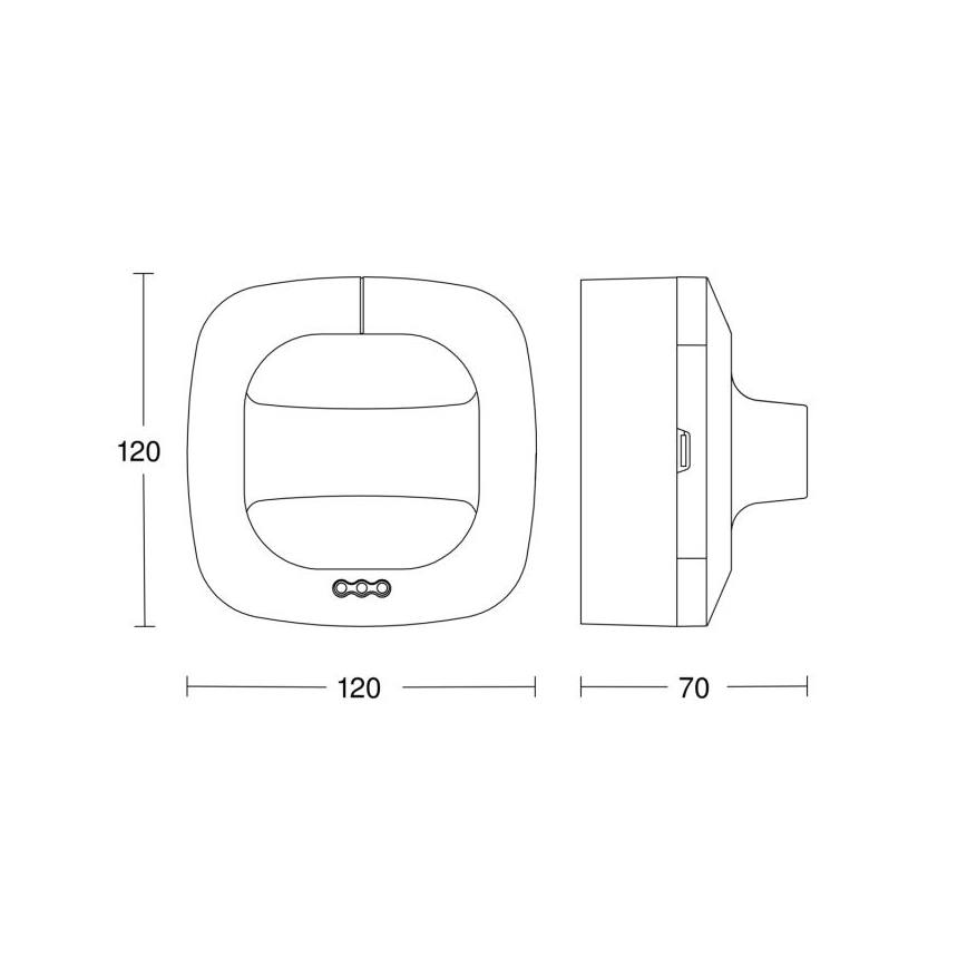 Steinel 590703 - Tilstedeværelsesdetektor Dual HF COM1 hvid