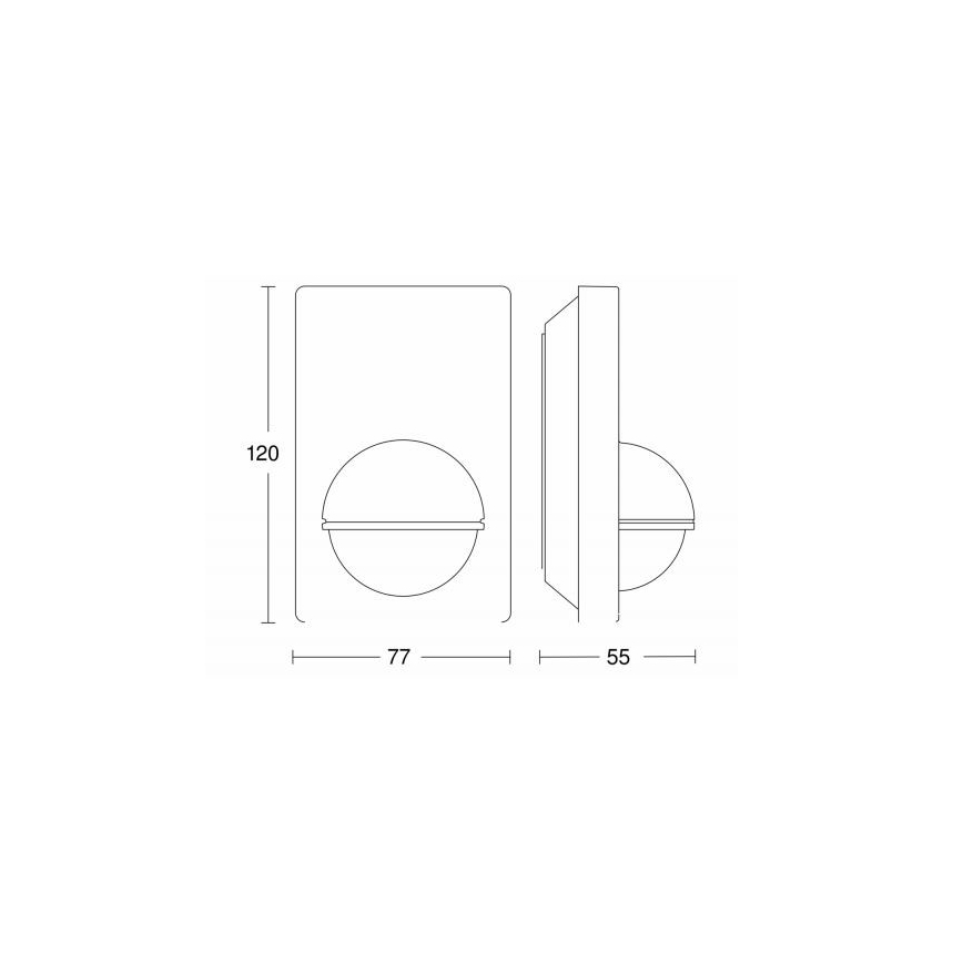 STEINEL 603113 - Udendørs bevægelsessensor IS 180-2 sort IP54