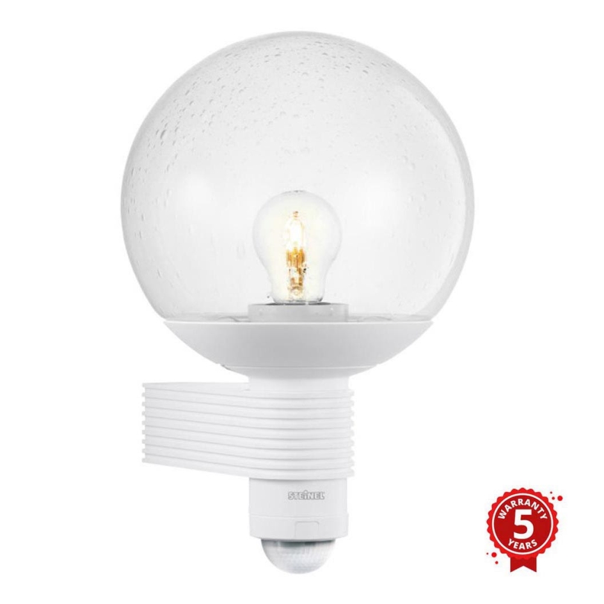 Steinel 611118 - Udendørs LED lampe med sensor L 400 1xE27/60W/230V IP44 hvid