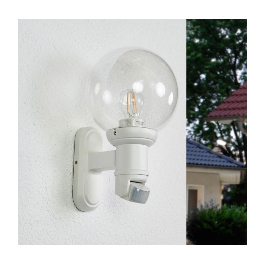 STEINEL 634315 - L 560 S Udendørslampe med sensor hvid IP44