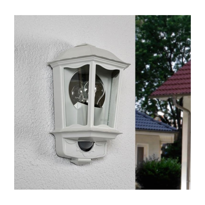 Steinel 644512 - Udendørs væglampe med sensor L 190 S 1xE27/100W/230V IP44