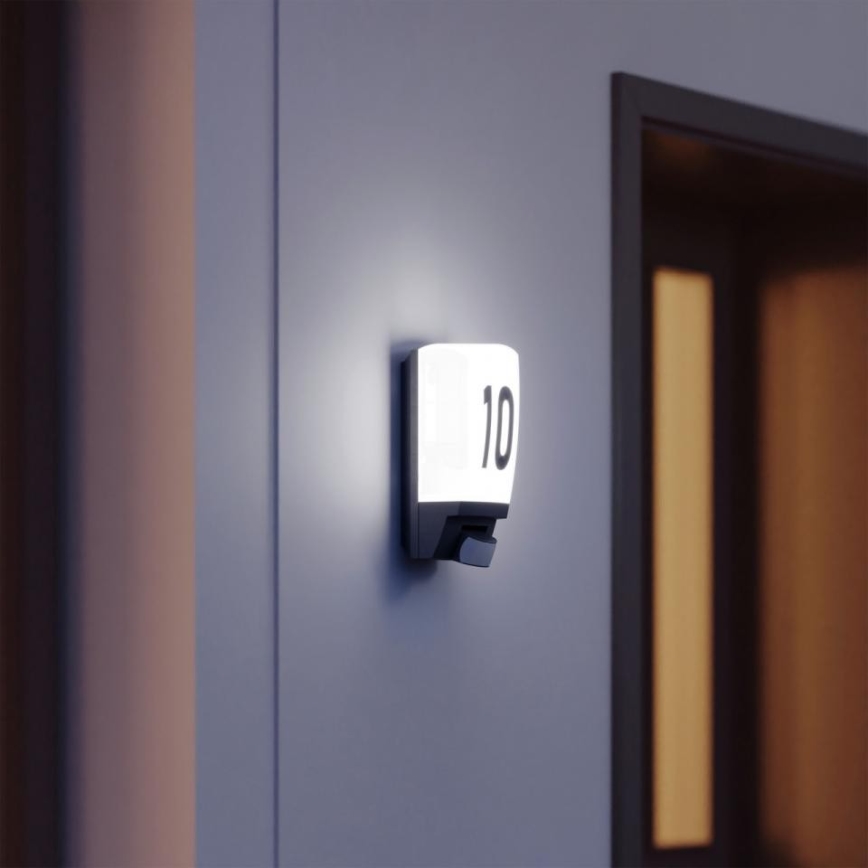 STEINEL 650513 - L1 Udendørslampe med sensor hvid IP44