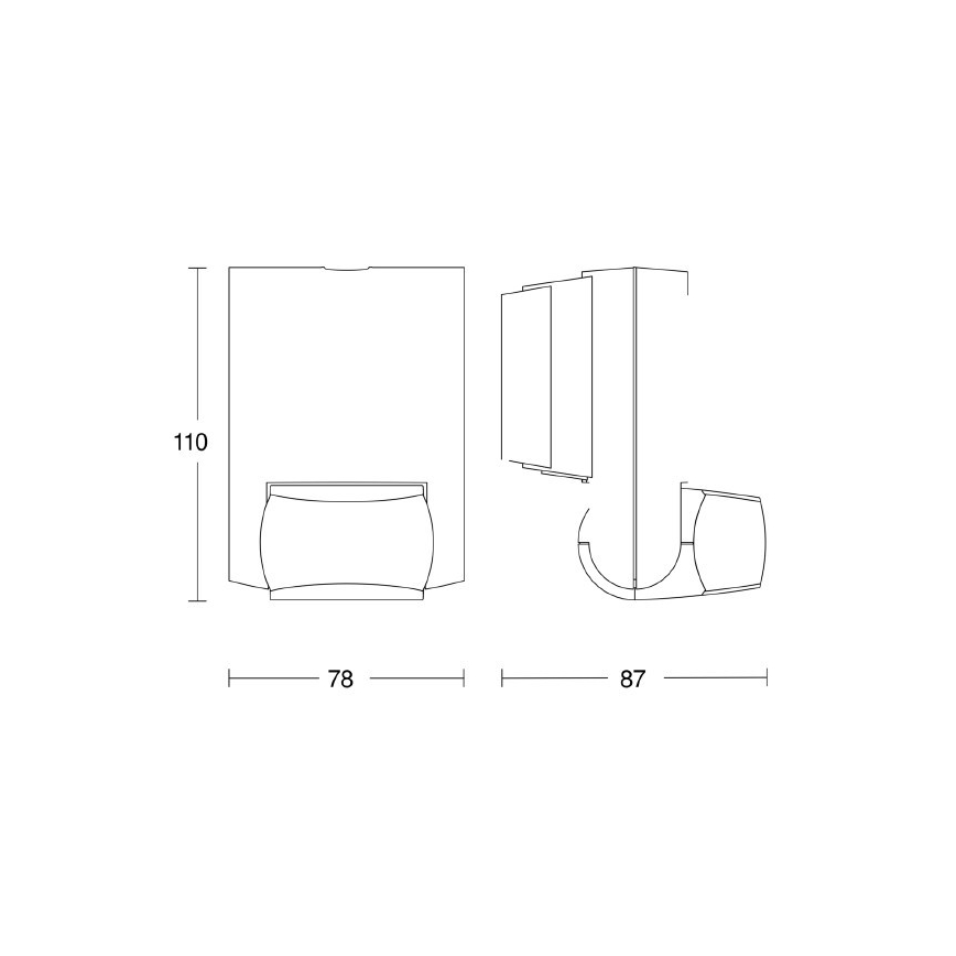 STEINEL 660314 - Udendørs infrarød sensor IS 130-2 hvid IP54