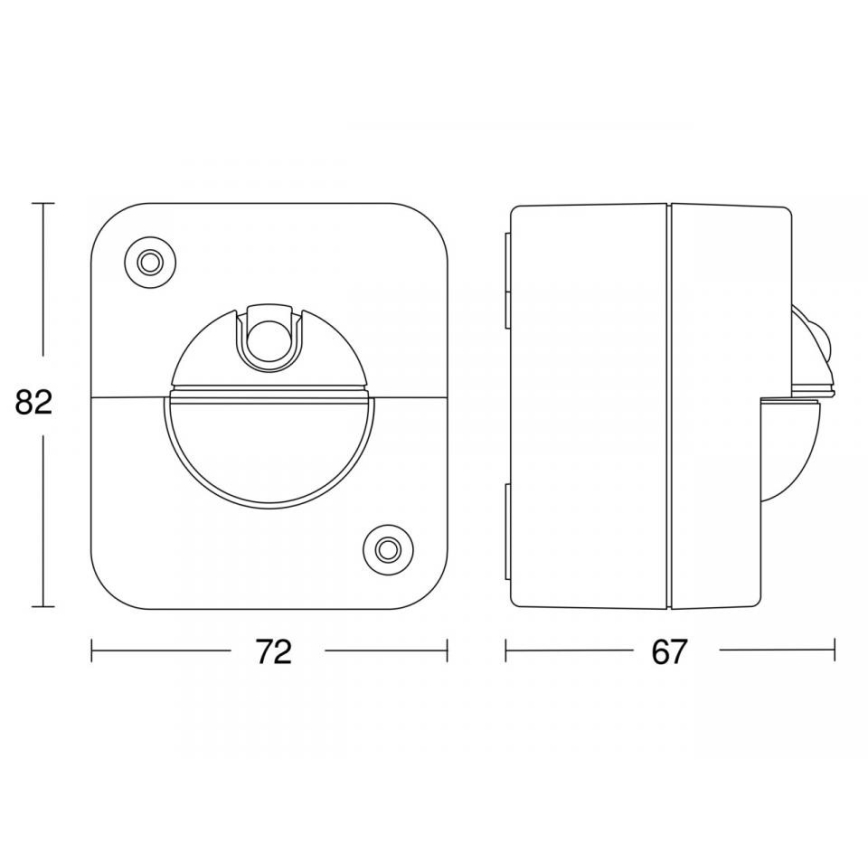 STEINEL 66048 - Udendørs infrarød sensor IR 180 AP 180° IP54 hvid