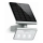 STEINEL 671013 - Soldrevet LED-projektør XSolar L-S 1,2W/LED sølvfarvet IP44 2500 mAh