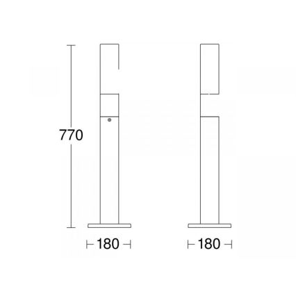 STEINEL 69469 - LED udendørslampe GL 65 LED/8,5W/230V IP44 3000K antracit