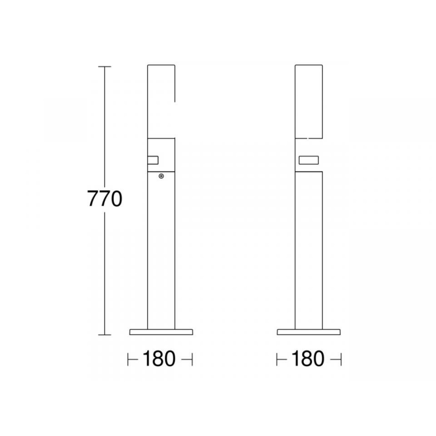 STEINEL 69476 - LED udendørslampe med sensor GL 65 S LED/8,7W/230V IP44 3000K antracit