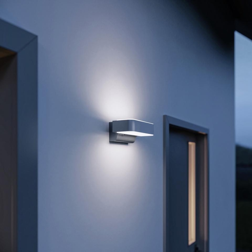STEINEL 87562 - LED Udendørs væglampe med sensor L 810 SC LED/9,8W/230V IP44 sølvfarvet