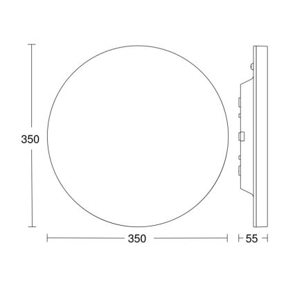 Steinel - LED loftlampe dæmpbar med sensor RSPROR20BASIC 15,3W/230V IP40 3000K