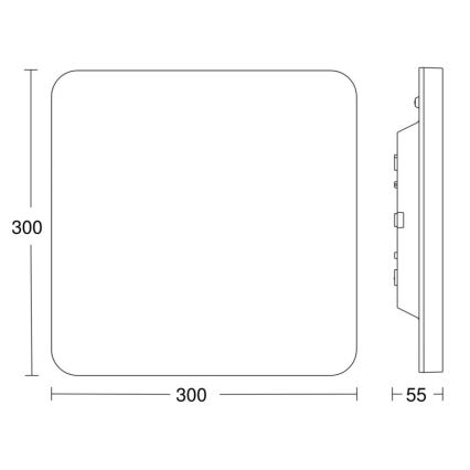 Steinel 067731- LED loftlampe dæmpbar med sensor RS PRO R20 PLUS 15,86W/230V IP40 4000K