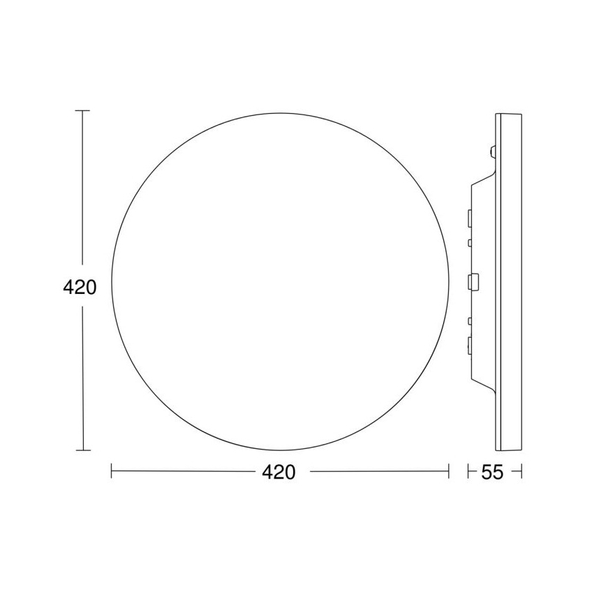 Steinel - LED loftlampe dæmpbar med sensor RSPROR30BASICSC 23,22W/230V IP40 3000K