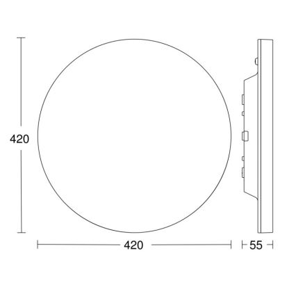 Steinel - LED loftlampe dæmpbar med sensor RSPROR30QBASICSC 23,26W/230V IP40 4000K