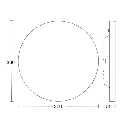 Steinel 067809 - LED loftlampe med sensor dæmpbar RS PRO R10 BASIC SC LED/8,5W/230V 4000K IP40