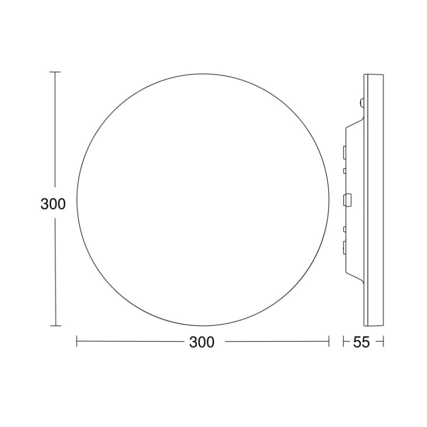 Steinel 067700 - LED loftlampe med sensor dæmpbar RS PRO R10 PLUS SC 8,5W/230V IP40 4000K