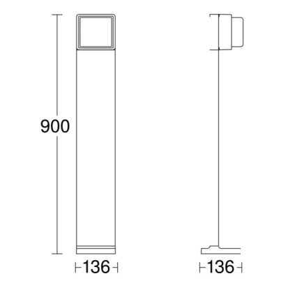 Steinel 078683 - LED udendørslampe med sensor dæmpbar GL 85 SC 900 LED/9W/230V IP44