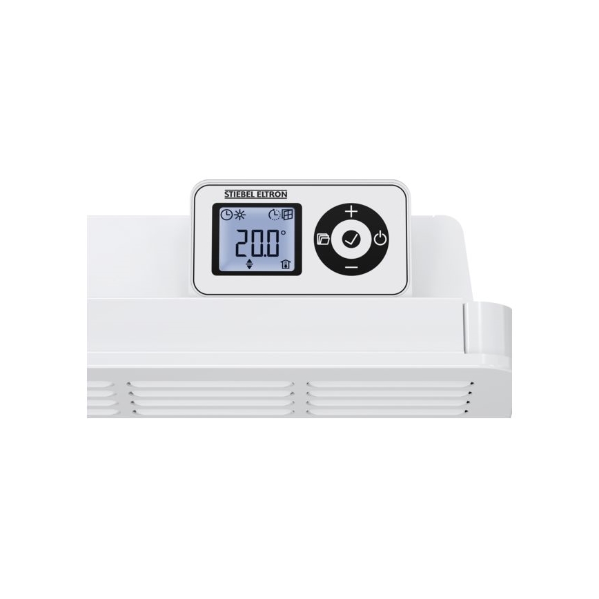 Stiebel Eltron - Væghængt varmeapparat med LCD-skærm og elektronisk termostativ 750W/230V IP24