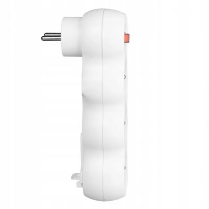 Stikdåse med afbryder, 3 udtag