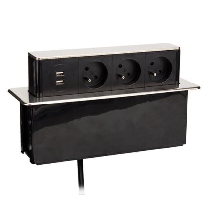 Stikdåse til bordplade 3x230V