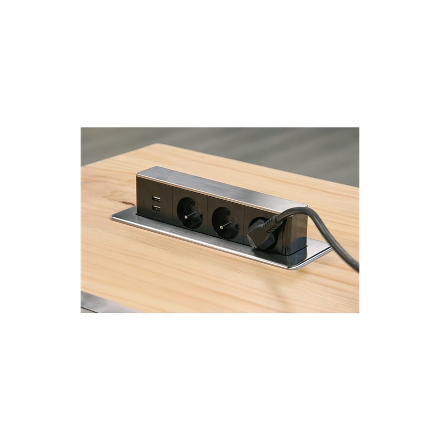 Stikdåse til bordplade 3x230V