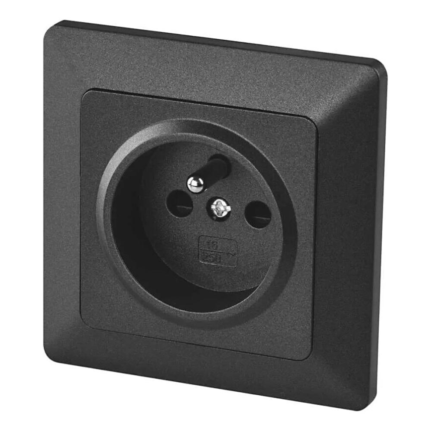 Stikkontakt 250V/16A antracit