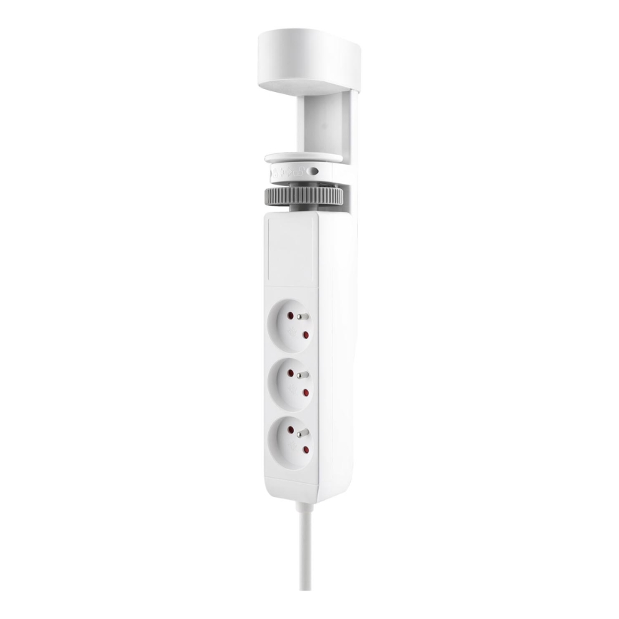 Stikkontakt søjle til bordplade 3x230V + 2xUSB-C + 1xUSB-A hvid