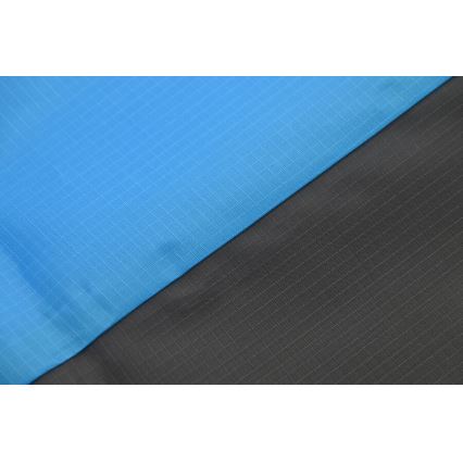 Strandmåtte 200x200 cm blå/grå