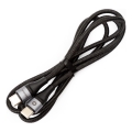 Strikket USB-kabel USB-C / USB-C stik 60W 1m sort