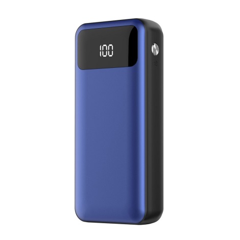Strøm Batteri med skærm 10000mAh/3,7V blå