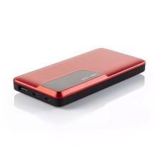 Strøm Batteri med skærm 10000mAh/3,7V rød