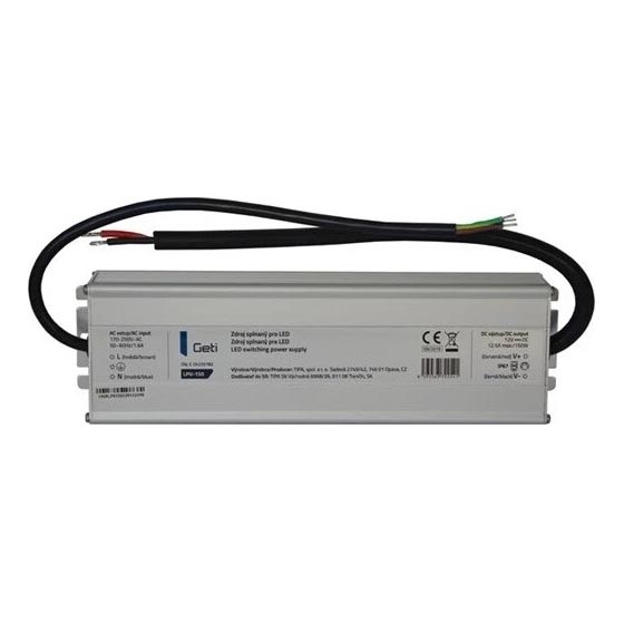 Strømforsyning til LED strips 150W/12V IP67