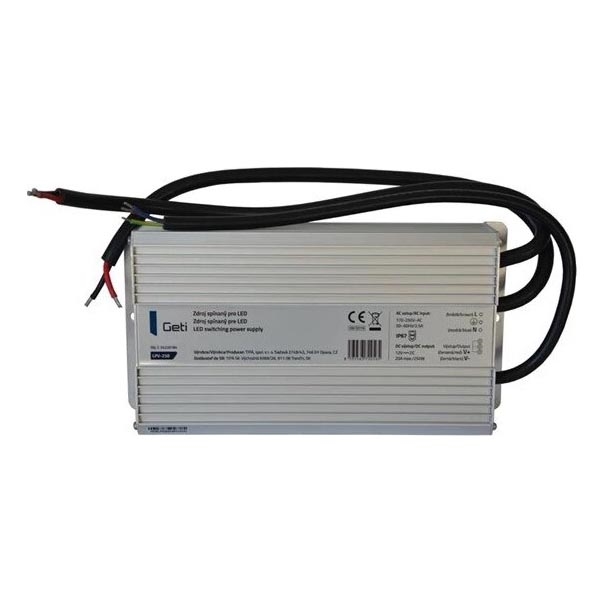 Strømforsyning til LED strips 250W/12V IP67