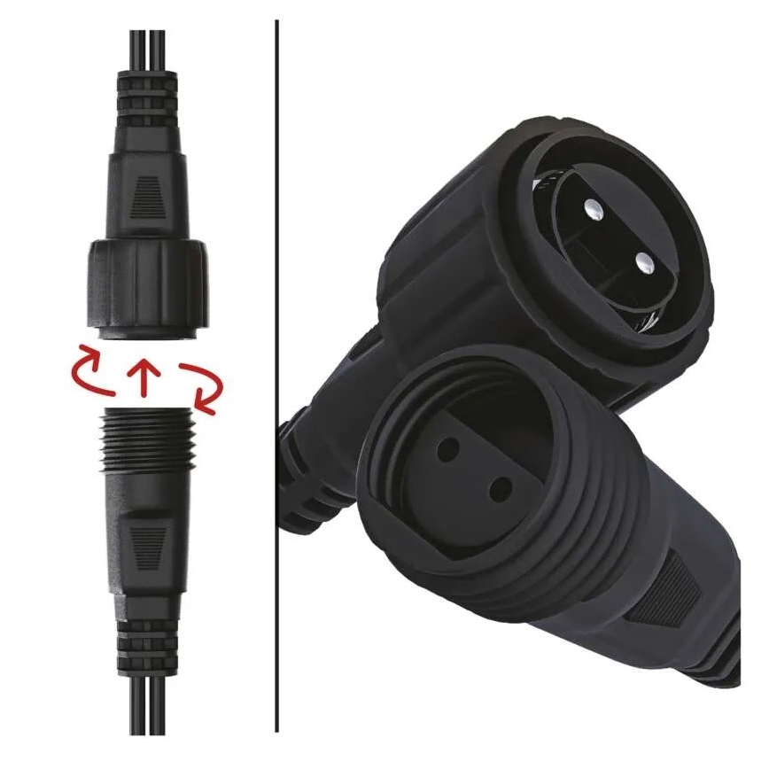 Strømforsyning til sammenkoblede julelys 12W/230V IP44