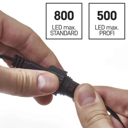 Strømforsyning til sammenkoblede julelys 12W/230V IP44