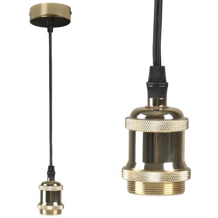 Strømkabel 1xE27/20W/230V gylden