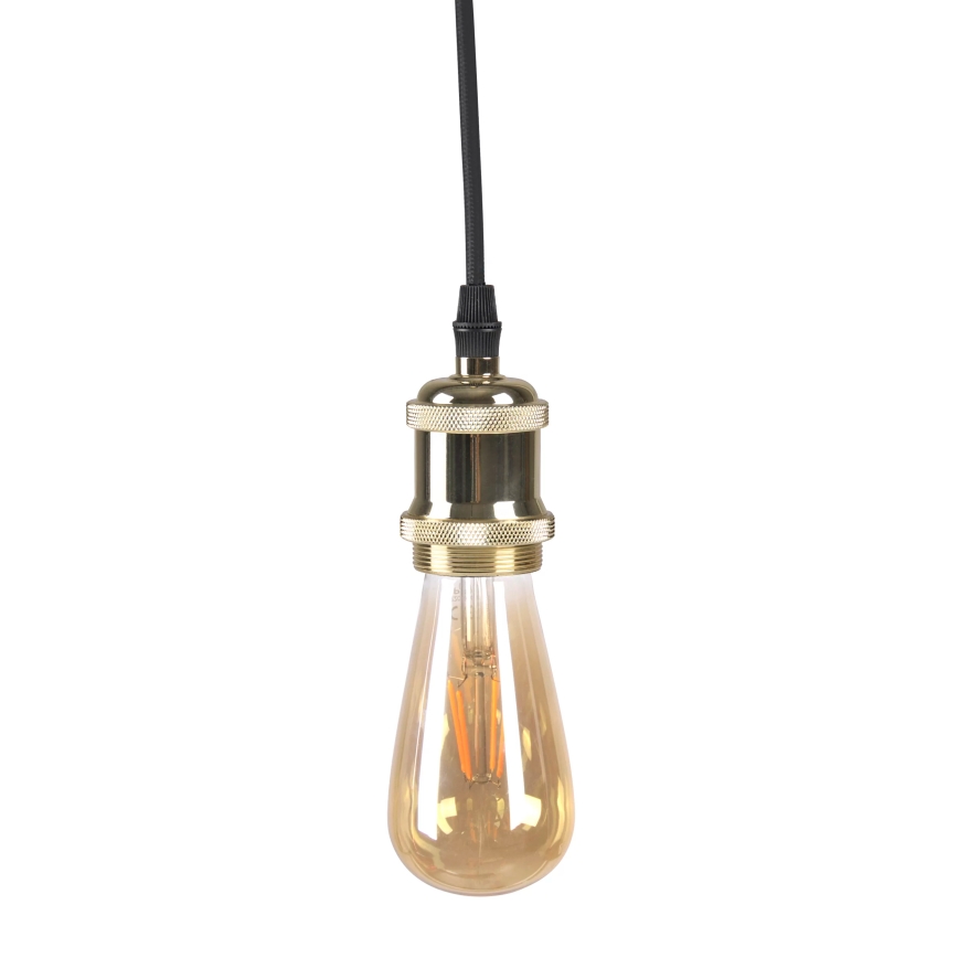 Strømkabel 1xE27/20W/230V gylden