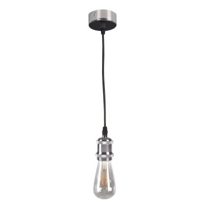 Strømkabel 1xE27/20W/230V skinnende krom