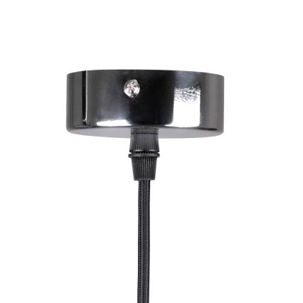 Strømkabel 1xE27/20W/230V skinnende krom