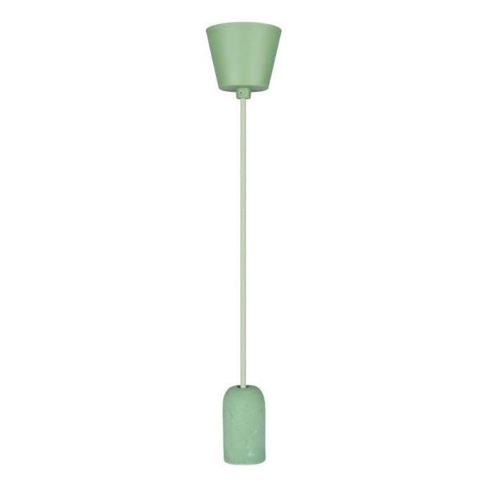 Strømkabel 1xE27/60W/230V beton/grøn