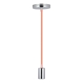 Strømkabel 1xE27/60W/230V orange/skinnende krom